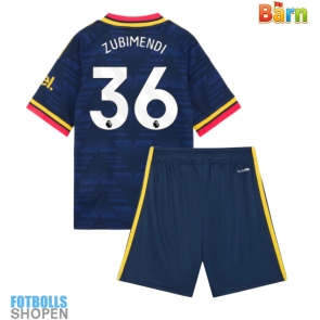 Billiga Arsenal Martin Zubimendi #36 Bortatröja Barn 2026-27 Kortärmad (+ Korta byxor)